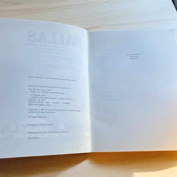 2/$25 Dallas Complete Ewing Family Saga Southfork Ranch Soap Opera Book - Picture 5 of 10